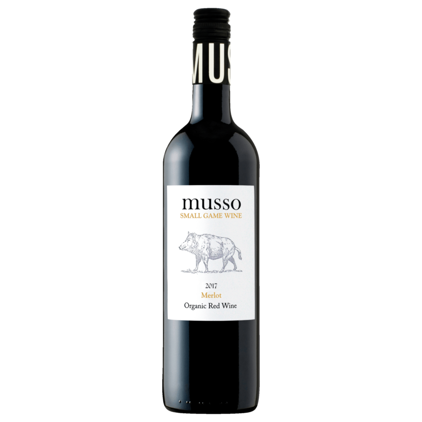 Musso Bio Small Game Wine Rotwein Merlot trocken 0,75l